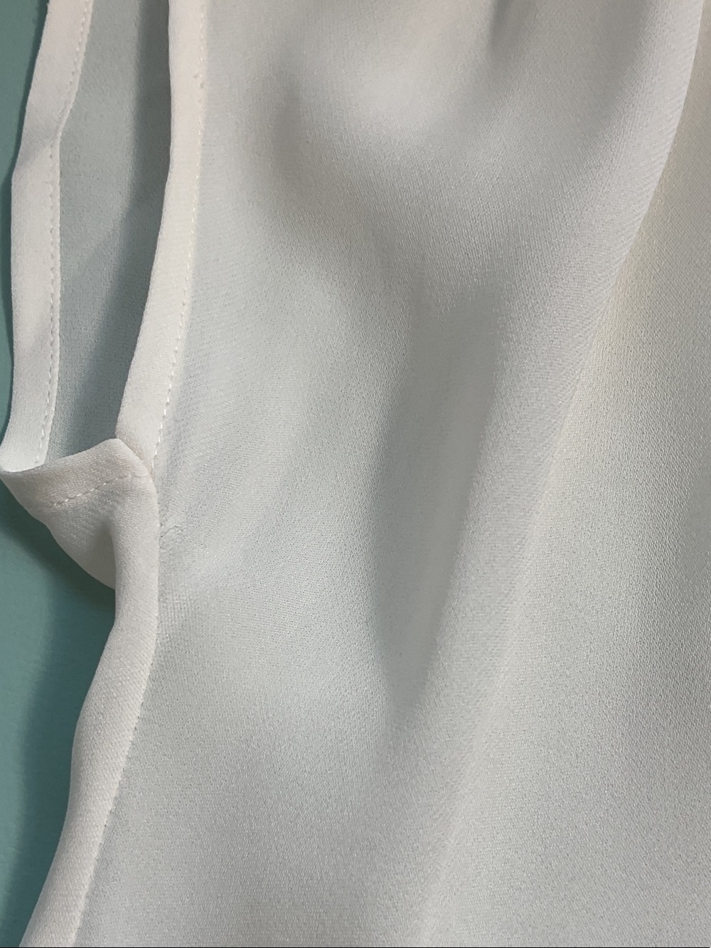 Joie Cream V-Neck Short Sleeve 100% Silk Blouse Large - Picture 9 of 12